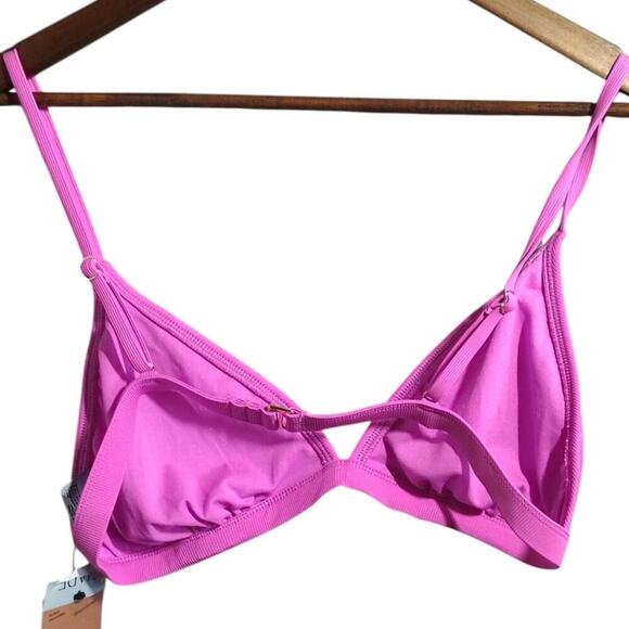Shade & Shore Triangle Bikini Top Pink Large - Picture 3 of 5